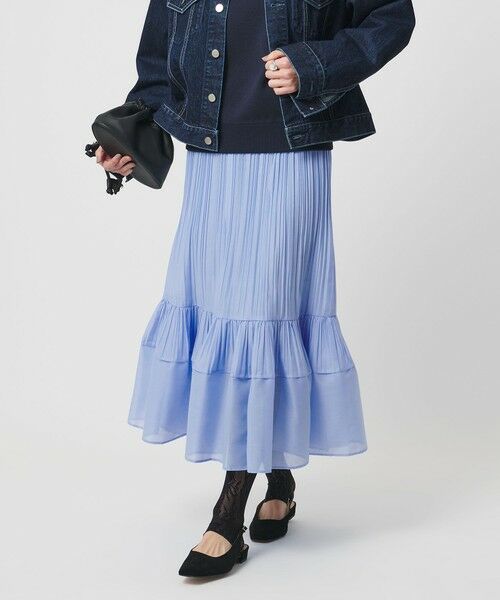 UNITED ARROWS / ユナイテッドアローズ ロング・マキシ丈スカート | オーガンジー コンスト プリーツスカート | 詳細9