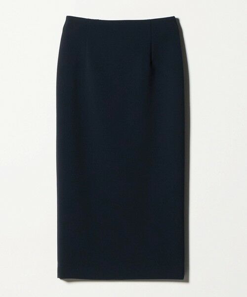 UNITED ARROWS / ユナイテッドアローズ ミニ・ひざ丈スカート | ダブルクロス タイトスカート ‐ウォッシャブル‐（NAVY）