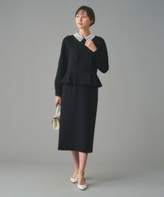 UNITED ARROWS / ユナイテッドアローズ ロング・マキシ丈ワンピース | SPONGY ペプラム ワンピース