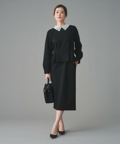 UNITED ARROWS / ユナイテッドアローズ ロング・マキシ丈ワンピース | SPONGY ペプラム ワンピース | 詳細1