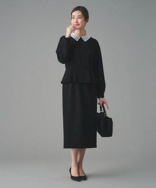 UNITED ARROWS / ユナイテッドアローズ ロング・マキシ丈ワンピース | SPONGY ペプラム ワンピース | 詳細2