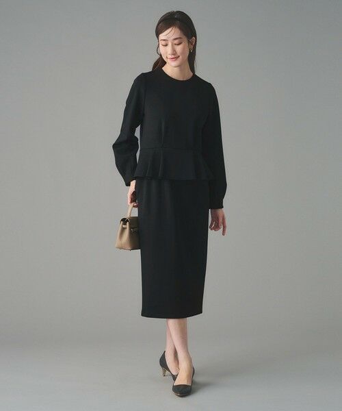 UNITED ARROWS / ユナイテッドアローズ ロング・マキシ丈ワンピース | SPONGY ペプラム ワンピース | 詳細3