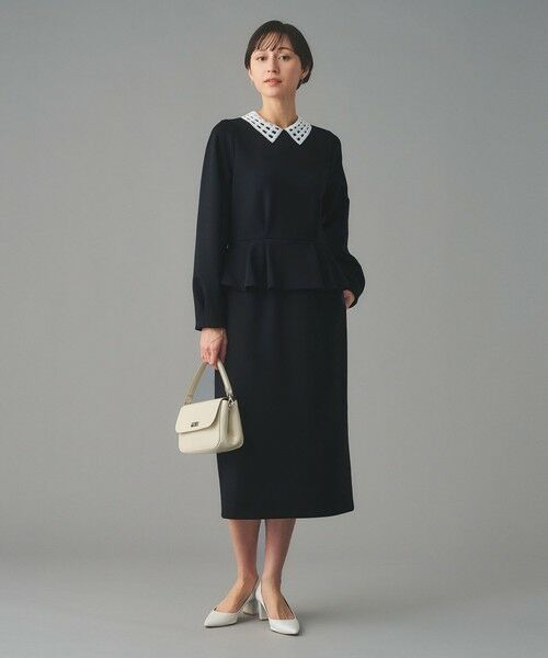 UNITED ARROWS / ユナイテッドアローズ ロング・マキシ丈ワンピース | SPONGY ペプラム ワンピース | 詳細9