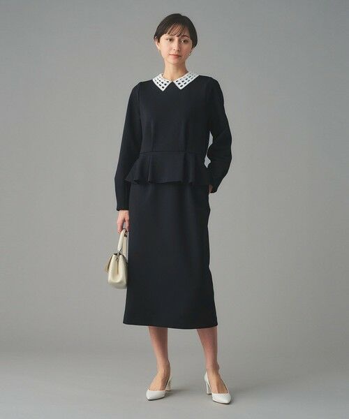 UNITED ARROWS / ユナイテッドアローズ ロング・マキシ丈ワンピース | SPONGY ペプラム ワンピース | 詳細10