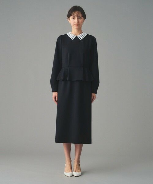 UNITED ARROWS / ユナイテッドアローズ ロング・マキシ丈ワンピース | SPONGY ペプラム ワンピース | 詳細11