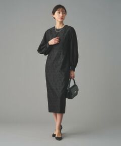 UNITED ARROWS / ユナイテッドアローズ ロング・マキシ丈ワンピース | GISHA 2トーン ジャガード ワンピース