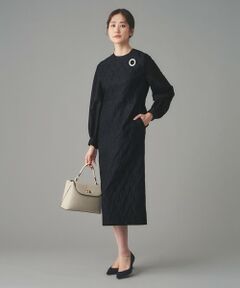 UNITED ARROWS / ユナイテッドアローズ ロング・マキシ丈ワンピース | GISHA 2トーン ジャガード ワンピース