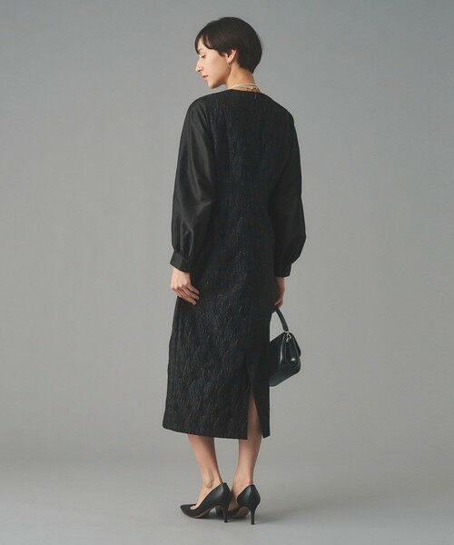 UNITED ARROWS / ユナイテッドアローズ ロング・マキシ丈ワンピース | GISHA 2トーン ジャガード ワンピース | 詳細3