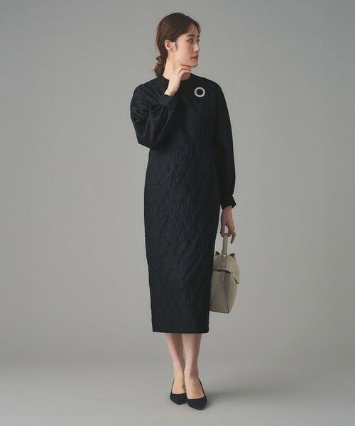 UNITED ARROWS / ユナイテッドアローズ ロング・マキシ丈ワンピース | GISHA 2トーン ジャガード ワンピース | 詳細13