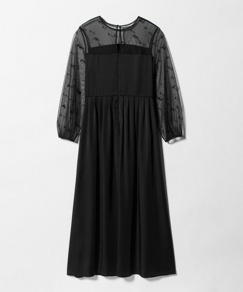 UNITED ARROWS / ユナイテッドアローズ ロング・マキシ丈ワンピース | チュール エンブロイダリー コンビ ワンピース | 詳細1
