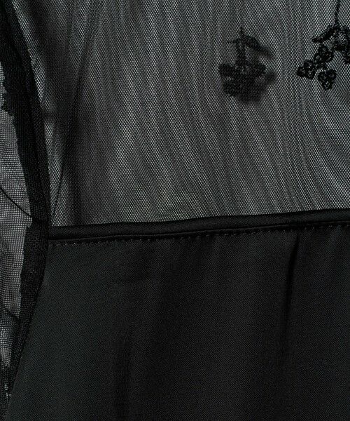 UNITED ARROWS / ユナイテッドアローズ ロング・マキシ丈ワンピース | チュール エンブロイダリー コンビ ワンピース | 詳細3