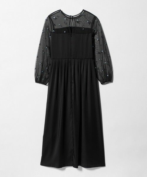 UNITED ARROWS / ユナイテッドアローズ ロング・マキシ丈ワンピース | チュール エンブロイダリー コンビ ワンピース | 詳細5