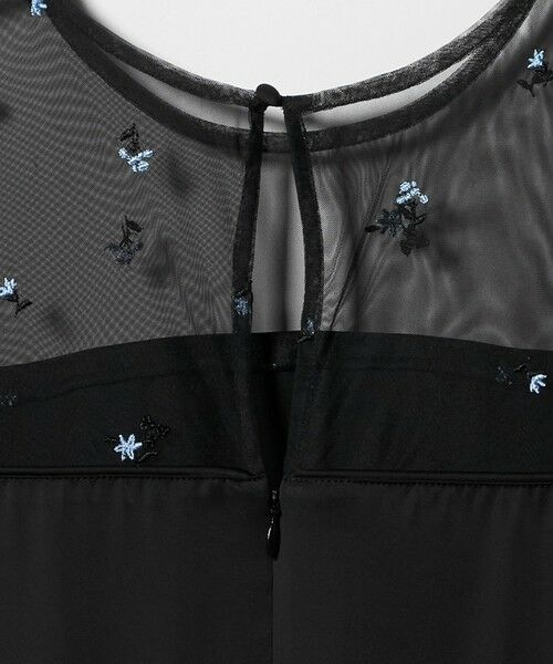 UNITED ARROWS / ユナイテッドアローズ ロング・マキシ丈ワンピース | チュール エンブロイダリー コンビ ワンピース | 詳細10