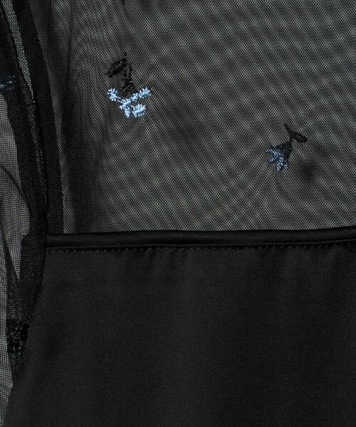 UNITED ARROWS / ユナイテッドアローズ ロング・マキシ丈ワンピース | チュール エンブロイダリー コンビ ワンピース | 詳細11