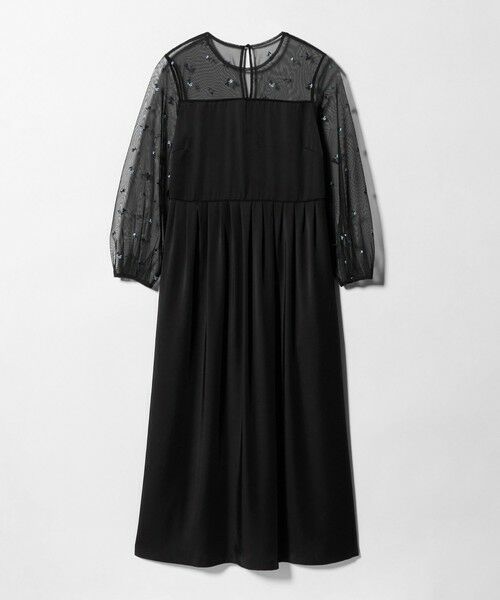 UNITED ARROWS / ユナイテッドアローズ ロング・マキシ丈ワンピース | チュール エンブロイダリー コンビ ワンピース（その他1）