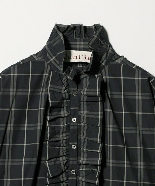 UNITED ARROWS / ユナイテッドアローズ シャツ・ブラウス | 【別注】＜dahl’ia＞チェック フリルブラウス | 詳細2