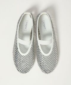 UNITED ARROWS / ユナイテッドアローズ フラットシューズ | メッシュ ビジュー フラットシューズ