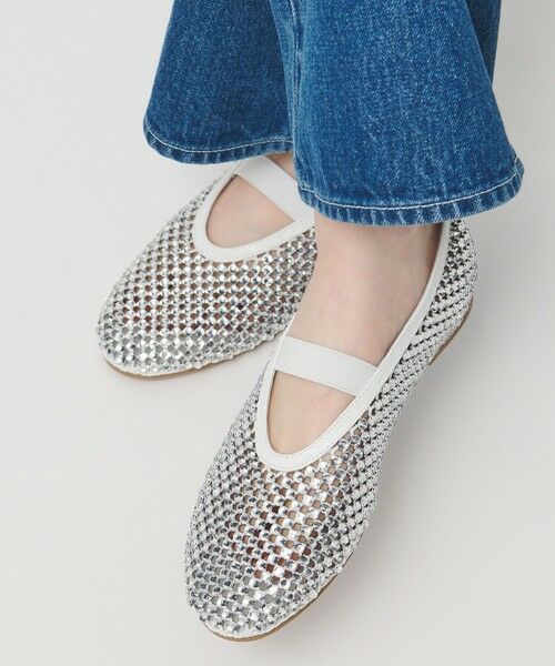 UNITED ARROWS / ユナイテッドアローズ フラットシューズ | メッシュ ビジュー フラットシューズ | 詳細1