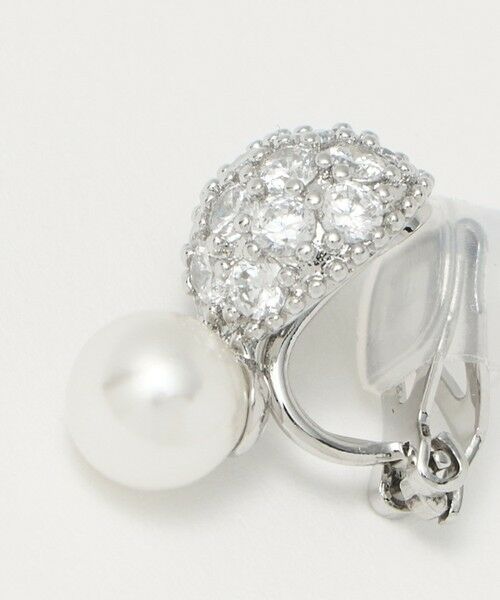 UNITED ARROWS / ユナイテッドアローズ ピアス・イヤリング | パヴェボール＆イミテーションパール イヤリング | 詳細5