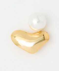 UNITED ARROWS / ユナイテッドアローズ ブローチ・コサージュ | ＜AYA KANEKO×IRIS 47×UNITED ARROWS＞イミテーションパール ハートブローチ