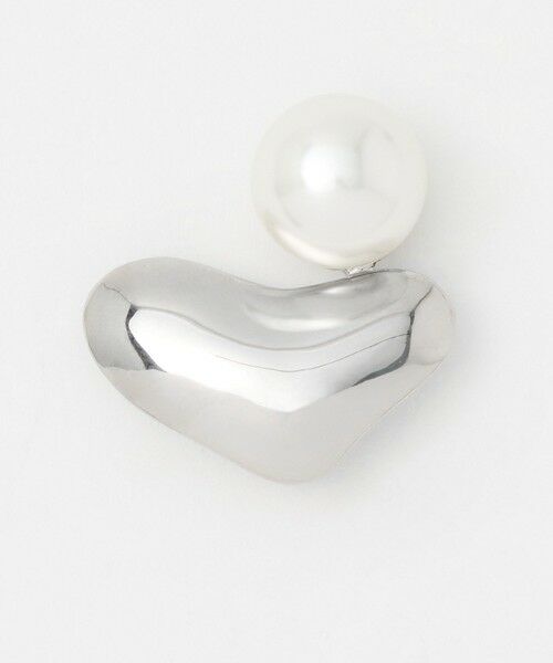 UNITED ARROWS / ユナイテッドアローズ ブローチ・コサージュ | ＜AYA KANEKO×IRIS 47×UNITED ARROWS＞イミテーションパール ハートブローチ（SILVER）