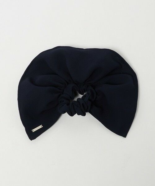 UNITED ARROWS / ユナイテッドアローズ ヘアゴム・シュシュ | ラッフル シュシュ（NAVY）