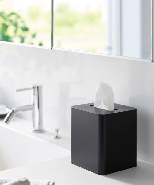 UNITED ARROWS / ユナイテッドアローズ インテリア・インテリア雑貨 | ＜tower＞コンパクトティッシュケース スクエア（BLACK）