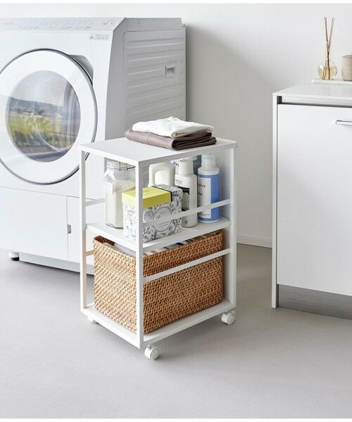 UNITED ARROWS / ユナイテッドアローズ インテリア・インテリア雑貨 | ＜tower＞目隠しワゴン スリム 天板付き（WHITE）