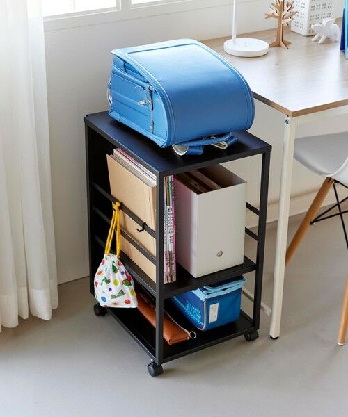 UNITED ARROWS / ユナイテッドアローズ インテリア・インテリア雑貨 | ＜tower＞目隠しワゴン スリム 天板付き（BLACK）