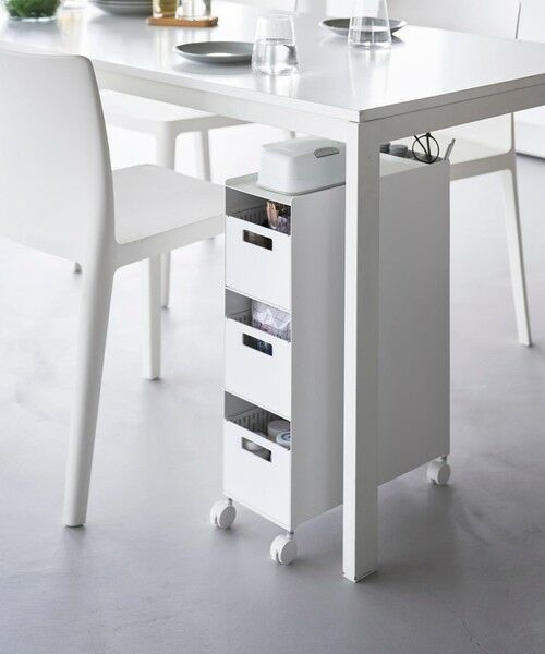 UNITED ARROWS / ユナイテッドアローズ インテリア・インテリア雑貨 | ＜tower＞収納バスケットワゴン 3段（WHITE）