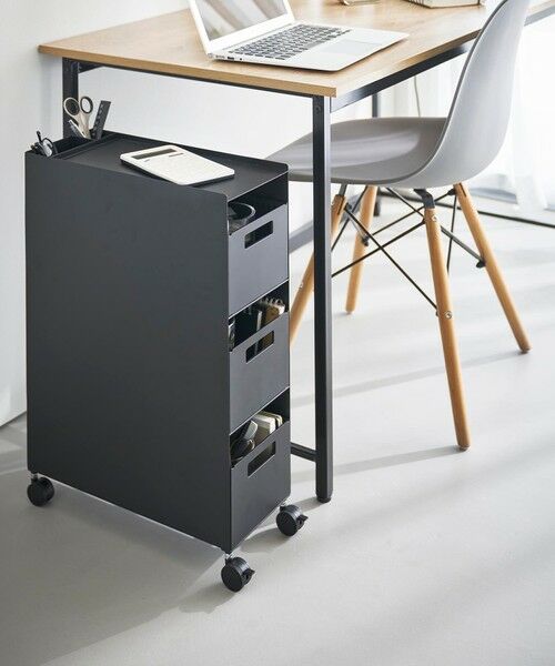 UNITED ARROWS / ユナイテッドアローズ インテリア・インテリア雑貨 | ＜tower＞収納バスケットワゴン 3段（BLACK）