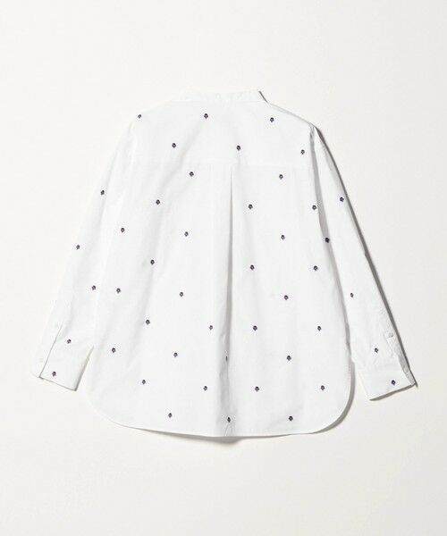 UNITED ARROWS / ユナイテッドアローズ シャツ・ブラウス | エンブロイダリーフラワー バンドカラー シャツ | 詳細5