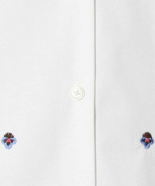 UNITED ARROWS / ユナイテッドアローズ シャツ・ブラウス | エンブロイダリーフラワー バンドカラー シャツ | 詳細7