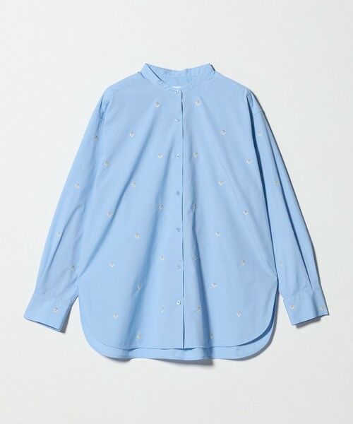 UNITED ARROWS / ユナイテッドアローズ シャツ・ブラウス | エンブロイダリーフラワー バンドカラー シャツ | 詳細13