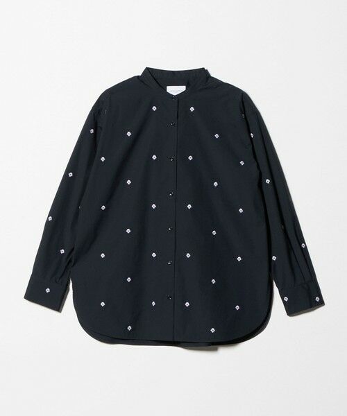 UNITED ARROWS / ユナイテッドアローズ シャツ・ブラウス | エンブロイダリーフラワー バンドカラー シャツ | 詳細22