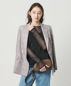 UNITED ARROWS / ユナイテッドアローズ カットソー | チュールジャージー グリッター カットソー