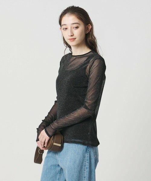 UNITED ARROWS / ユナイテッドアローズ カットソー | チュールジャージー グリッター カットソー | 詳細17