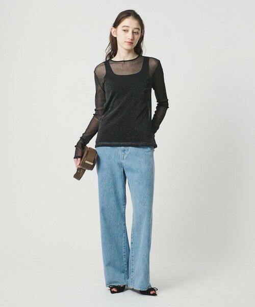 UNITED ARROWS / ユナイテッドアローズ カットソー | チュールジャージー グリッター カットソー | 詳細18