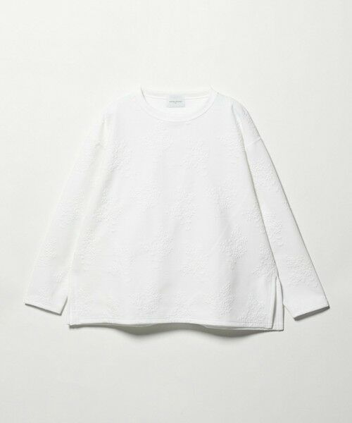 UNITED ARROWS / ユナイテッドアローズ スウェット | フラワー ジャガード スウェット | 詳細4