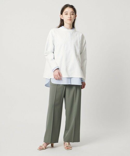 UNITED ARROWS / ユナイテッドアローズ スウェット | フラワー ジャガード スウェット | 詳細2