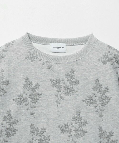 UNITED ARROWS / ユナイテッドアローズ スウェット | フラワー ジャガード スウェット | 詳細14