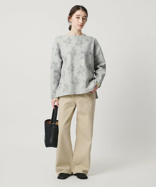 UNITED ARROWS / ユナイテッドアローズ スウェット | フラワー ジャガード スウェット | 詳細9