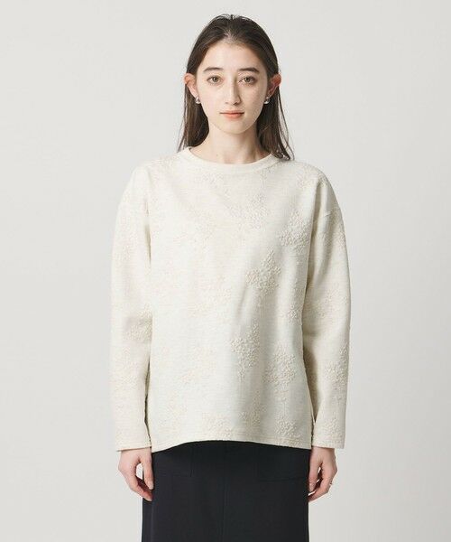 UNITED ARROWS / ユナイテッドアローズ スウェット | フラワー ジャガード スウェット | 詳細23