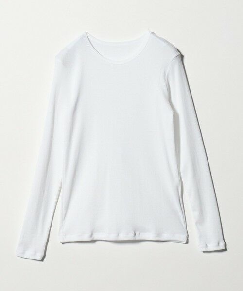 UNITED ARROWS / ユナイテッドアローズ カットソー | コットン テレコ クルーネック カットソー（WHITE）