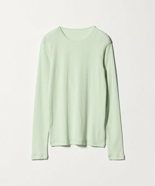 UNITED ARROWS / ユナイテッドアローズ カットソー | コットン テレコ クルーネック カットソー（LIME）