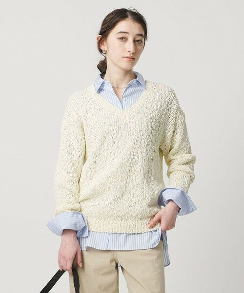 UNITED ARROWS / ユナイテッドアローズ ニット・セーター | カラーミックス Vネックニット | 詳細1