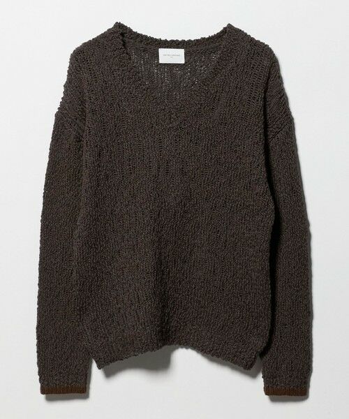 UNITED ARROWS / ユナイテッドアローズ ニット・セーター | カラーミックス Vネックニット（DK.BROWN）