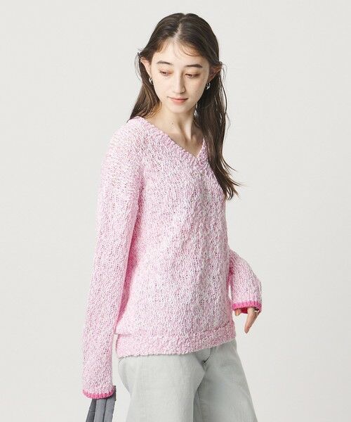 UNITED ARROWS / ユナイテッドアローズ ニット・セーター | カラーミックス Vネックニット | 詳細11