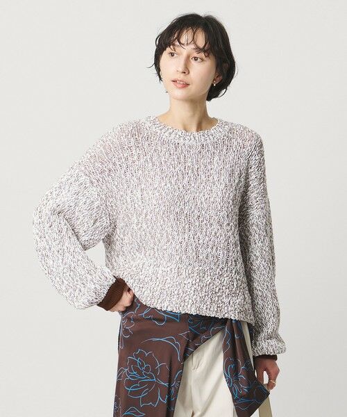 UNITED ARROWS / ユナイテッドアローズ ニット・セーター | カラーミックス クルーネックニット | 詳細1