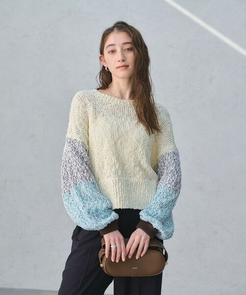 UNITED ARROWS / ユナイテッドアローズ ニット・セーター | カラーミックス クルーネックニット | 詳細19